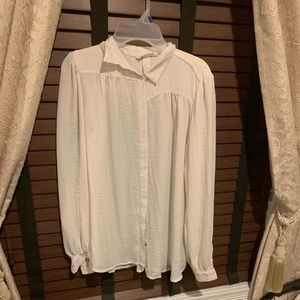 Cream colored button down